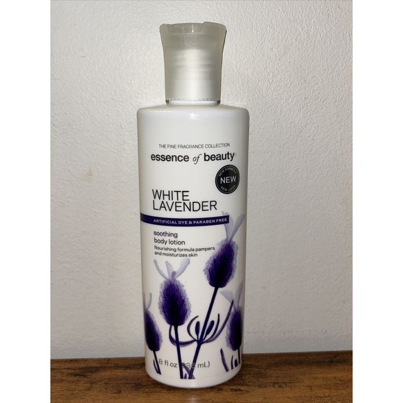 Essence of Beauty WHITE LAVENDER Body Lotion Soothing Moisturize 8 oz/238mL New - Picture 1 of 7